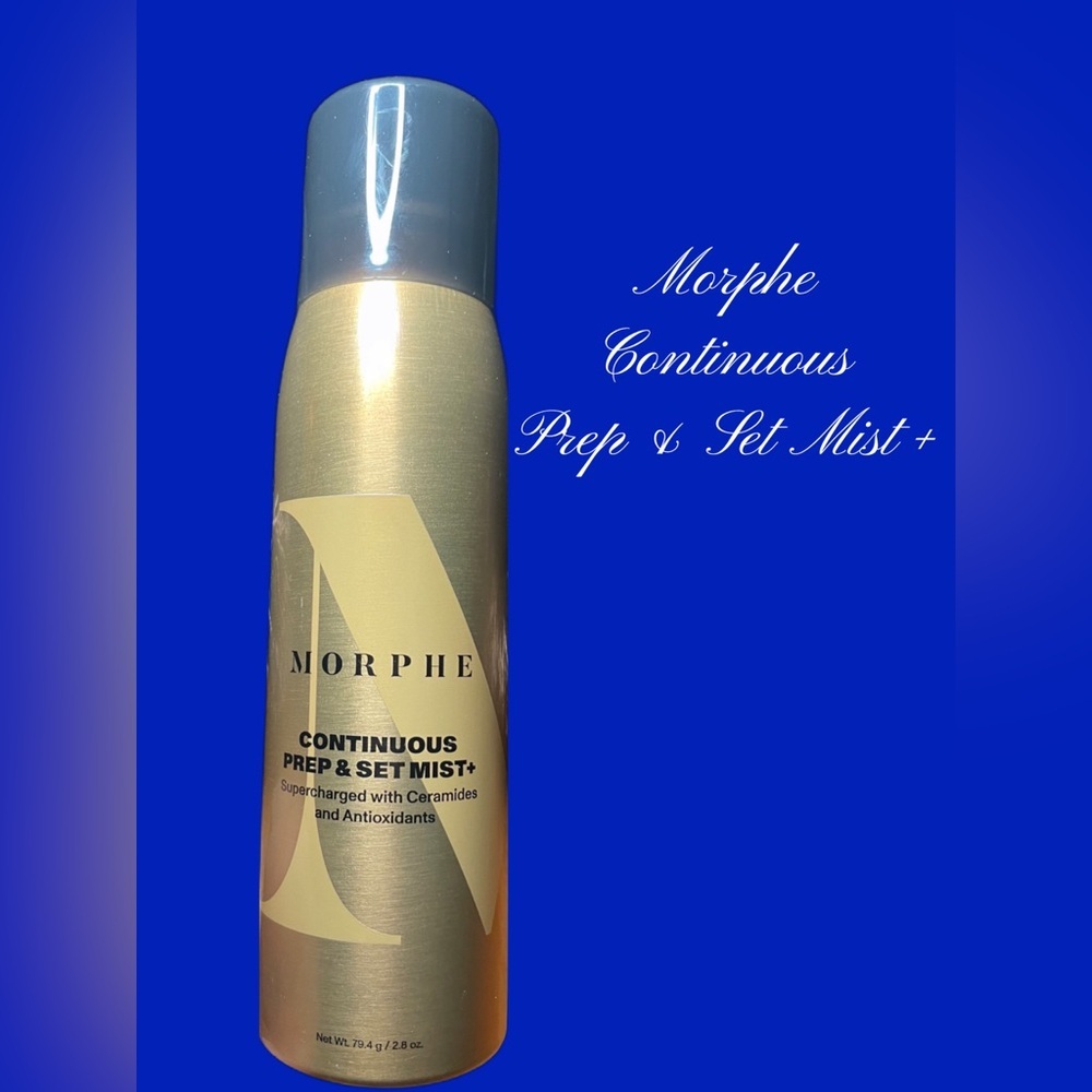 Morphe Continuous Prep & Set Mist+ in Gold and Black